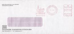 ## Denmark INGENIØR-SAMMENSLUTNINGEN Domus Technica Meter Stamp 1984 Cover Brief - Covers & Documents