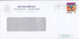 ## Denmark ADVOKATHUSET, HILLERØD 2002 Cover Brief Europa CEPT Clown Stamp - Cartas & Documentos