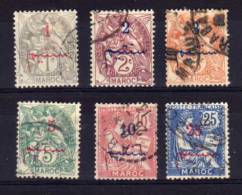 Morocco - 1911 - Surcharges (Part Set) - Used - Usati