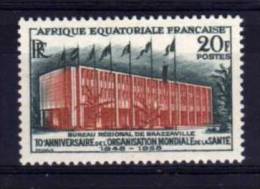 French Equatorial Africa - 1958 - 10th Anniversary Of WHO - MNH - Nuevos