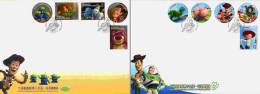 FDC(B) 2012 Toy Story Cartoon Stamps Movie Cinema Space Pig Dinosaur Horse Bear Rocket Self-adhesive Unusual - Orsi