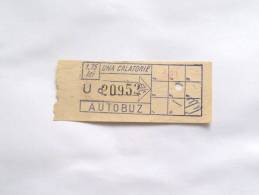 ROMANIA-ITB AUTOBUS TICKET,1.75 LEI,1980-1985 PERIOD - Europa