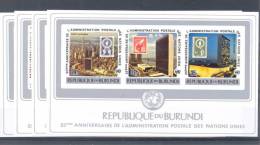 BURUNDI 1977 COB BL99/100 + 99A/100A MNH - 1970-79: Nuevos