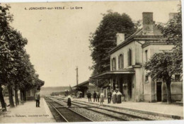 Dépt 51 - JONCHERY-SUR-VESLE - La Gare - Animée - Jonchery-sur-Vesle