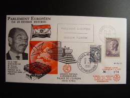 LUXEMBOURG CONSEIL DE L´EUROPE EL SADATE EGYPTE  NUMEROTE TIRAGE LIMITE FDC LIMITED EDITION - Brieven En Documenten