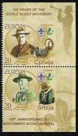 2007 Serbien  Serija  Mi. 196-7 E  ** MNH  Booklet Stamp . Europa: Pfadfinder. - 2007