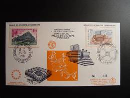 LUXEMBOURG CONSEIL DE L´EUROPE HEMICYCLE EUROPEEN TIRAGE LIMITE NUMEROTE FDC LIMITED EDITION - FDC