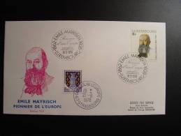CONSEIL DE L´EUROPE LUXEMBOURG EMILE MAYRISCH 1978 - Storia Postale