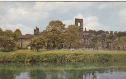 BR37434 Kirkstall Abbey From River Aire Leeds       2 Scans - Leeds