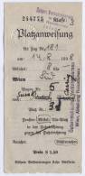 Railway, Eisenbahn, Wien - Sušak, Rijeka, Ticket, 1938. - Europe