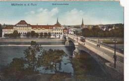 BR37598 Mulheim A D Rhur Schlossbrucke    2 Scans - Muelheim A. D. Ruhr