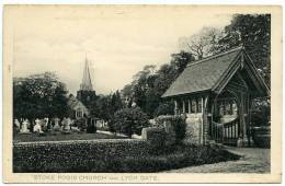 STOKE POGIS : CHURCH AND LYCH GATE - Buckinghamshire