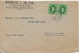 Hungary Cover Sent To Ireland 29-9-1947 (See Scan For Quality) - Covers & Documents