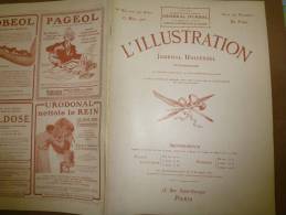 L' ILLUSTRATION  N° 3812  Du  25 Mars 1916 : Belle Lithographie Couleur  Portrait Du Général  D'URBAL - L'Illustration