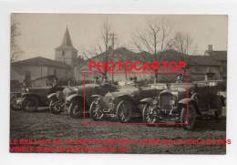 WUISSE-?-AUTOS-NON SITUEE-2 X CARTES PHOTO Allemandes-Guerre-14-18-1WK-FRANCE-54-55-57-MILITAIRE-Militaria- - Chateau Salins