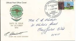 XV111 International Dairy Congress Sydney 1970 13 Oct  Special Postmark Sydney Showgrounds - Marcofilie