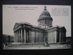 Paris-Le Pantheon Et La Statue De Jean-Jacques-Rousseau 1919 - Ile-de-France