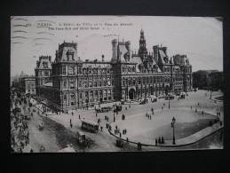 Paris.-L'Hotel De Ville Et La Rue De Rivoli 1937 - Ile-de-France