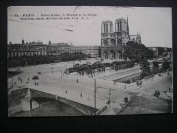 Paris-Notre-Dame,le Parvis Et La Seine 1937 - Ile-de-France