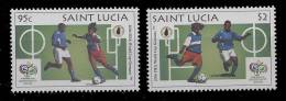 Ste Lucie** - N° 1240 - 1241 - Coupe Du Monde De Foot En Allemagne - St.Lucie (1979-...)