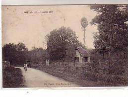 91 BORDEAUX - Grande Rue  Commune De Villevaudé - Carriole Homme à Vélo , éolienne Cylindre - Dodin - Cachet Militairei - Essonnes