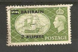 BAHRAIN 1953 2R ON 2s 6d SG 77a TYPE II FINE USED Cat £55 - Bahreïn (...-1965)