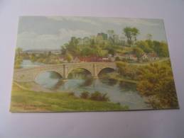 EL - THE CASTLE AND DINHAM BRIDGE.. - Shropshire