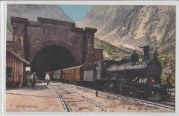 Switzerland - Gotthardbahn - Steam Train - Tunel - Der Gosse Tunnel Bei Goeschenen - Autres & Non Classés