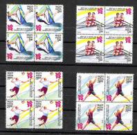 INDIA 2012  Olympic Games,  Olympics,,London . Set Of 4 Stamps In  Setenant Blocks Of 4 Each. MNH(**) - Neufs