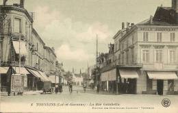 Cpa Tonneins Rue Gambetta - Tonneins