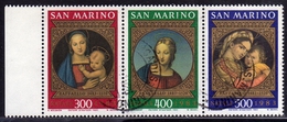 REPUBBLICA DI SAN MARINO 1983 NATALE CHRISTMAS NOEL WEIHNACHTEN NAVIDAD SERIE COMPLETA COMPLETA USATA USED OBLITERE' - Used Stamps