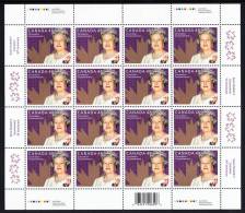 Canada MNH Scott #1987 Complete Sheet Of 16 48c Queen Elizabeth II 50th Anniversary Of Coronation - Hojas Completas