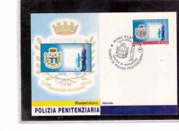 TEM6499    -    POLIZIA PENITENZIARIA     -    FDC    ROMA   16.6.2004 - Politie En Rijkswacht