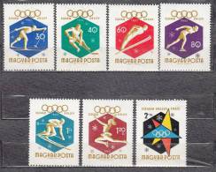 Hungary 1960 Mi # 1668-1674 Spoprt Olympic Games Squaw Valley MNH * * LUX!!! - Neufs