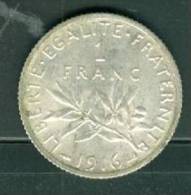 1  Franc Semeuse 1916    - Ah7405 - Andere & Zonder Classificatie