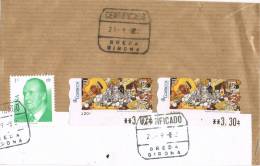 0437. Frontal Certificado BREDA (Gerona) 2012. ATM, Syv - Used Stamps