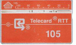 TELECARTE BELGACOM RTT 105 UNITES - [2] Prepaid & Refill Cards