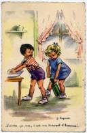 Lagarde J. Illustrateur Enfants Alcool Bouteille Tire Bouchon 1925 état Superbe - Andere Zeichner