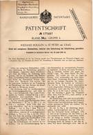 Original Patentschrift - Richard Rougon In St. Peter B. Graz , 1906 , Stuhl Mit Umlegbarer Rückenlehne !!! - Other & Unclassified