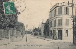 ( CPA 92)  ANTONY  /  La Poste, Rue Des Deux-Gares  - - Antony