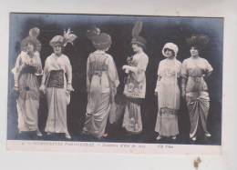 CPA SILHOUETTES PARISIENNES, TOILETTES D ETE DE 1913 !! - Silhouetkaarten