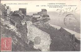 LE TEIL -  Ruines Du Château  ( XIIe Siècle ) , Le Pigeonnier Et La Vallée Du Rhone - Le Teil