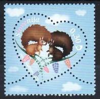 1272/ Slowenien Slovenia Slovenie 2010 Mi.No. 835 ** MNH Grußmarke Love - Squerrels In Love - Verliebte Eichhörnchen - Nager