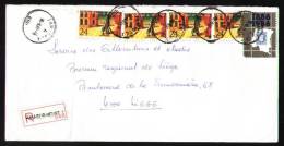 Recommandé - Ancien Dépot-relais JAMIOULX - PP Ham-sur-Heure 51A - 1987 - Brieven En Documenten