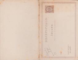 ISLANDE - CARTE POSTALE ENTIER Avec REPONSE - NEUVE - Postal Stationery