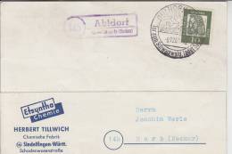 7240 HORB - AHLDORF, Postgeschichte, Landpoststempel "Ahldorf über Horb"  1961 - Horb