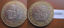 Portugal 200 Escudos  1991 , Bimetalica - Otros – Europa