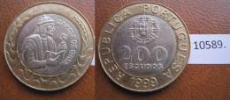 Portugal 200 Escudos  1999 , Bimetalica - Otros – Europa