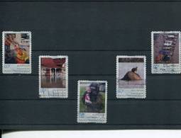 (100) 1 X Set Of Australian Stamps - Australian Queensland Flood Relief - Charity - Oblitérés