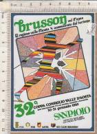 PO5945B# ADESIVO 32^ COPPA CONSIGLIO VALLE D'AOSTA SCI NORDICO - BRUSSON VAL D'AYAS 1985 - Sports D'hiver